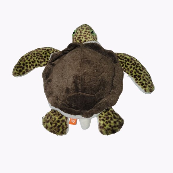 Wild Republic Sea Turtle 13 inch Plush Spotted Realistic Stuffed Animal Toy - Picture 6 of 10